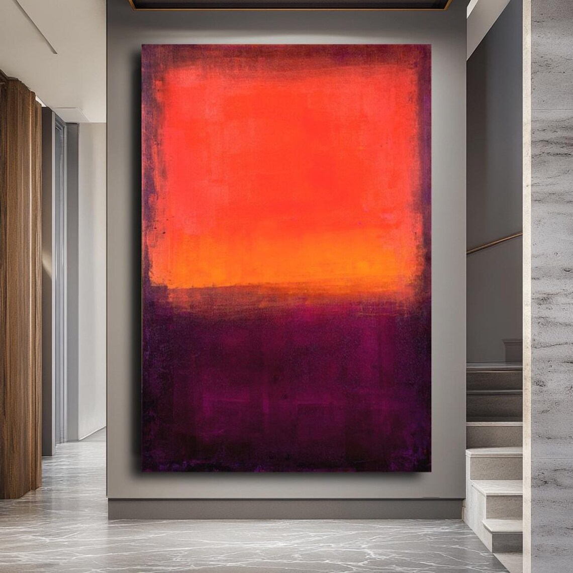 Rothko-Inspired Abstract Color Field Wall Art Print - Image 3