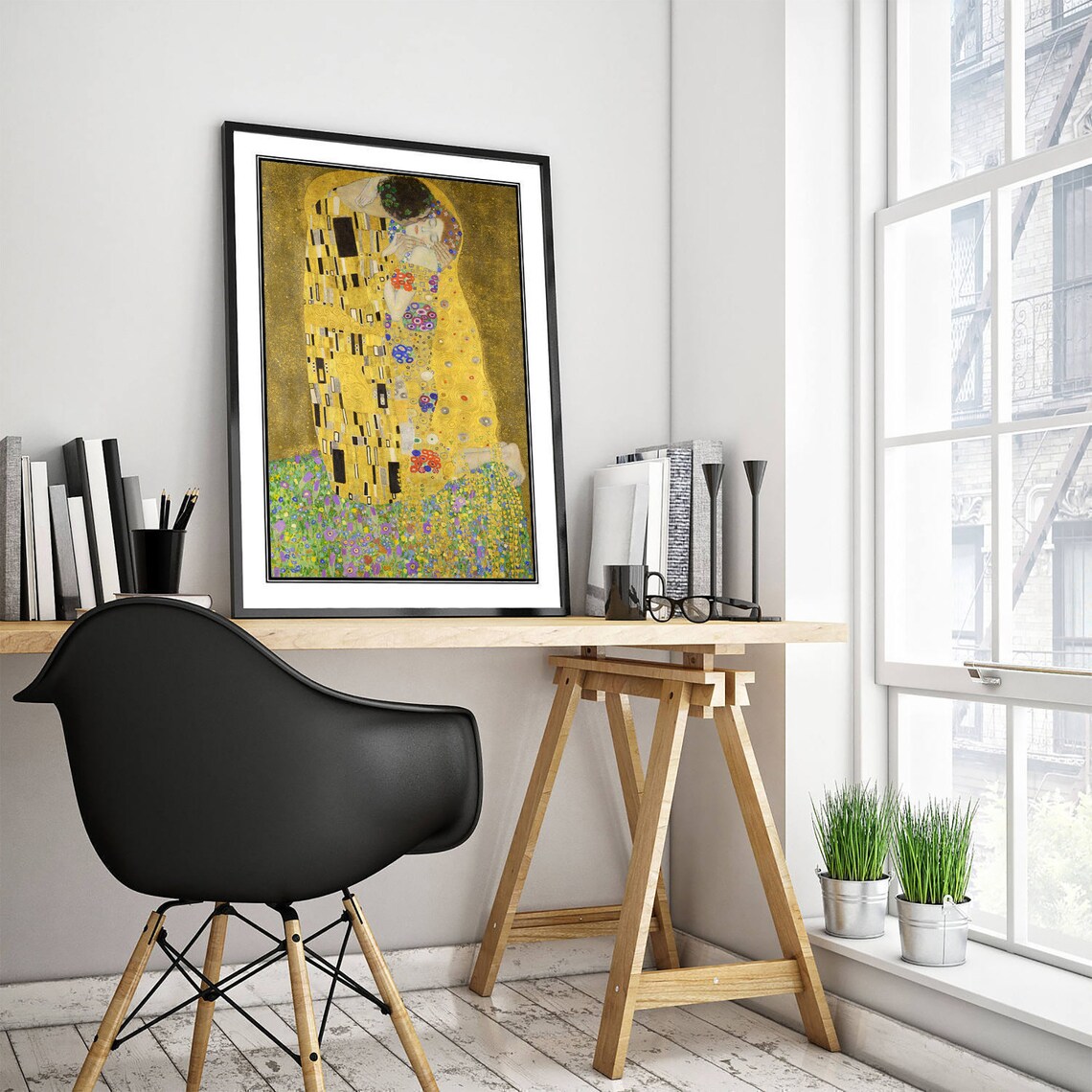 The Kiss by Gustav Klimt, Fine Art Print - Image 2