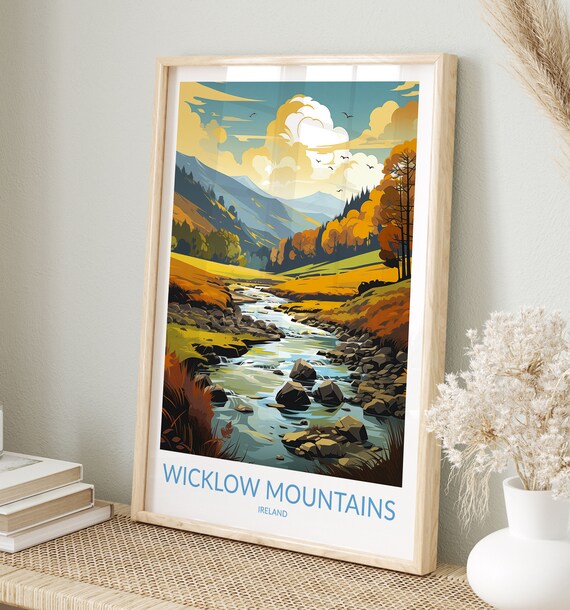 Wicklow Mountains Print No 2 Wicklow Mountains Poster Wicklow Mountains Wall Art Wicklow Mountains Art Print Travel Gift Ireland
