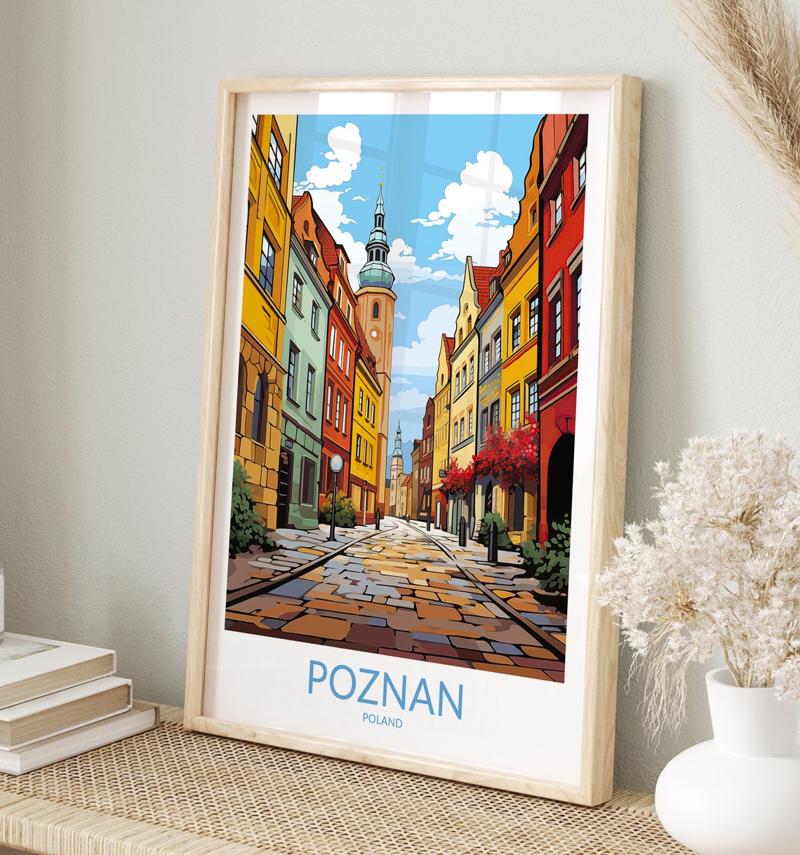 Poznan Print No 3 Poznan Poster Poznan Wall Art Poznan Art Print Poznan Artwork Poznan Traveler Gift Poland Home Decor