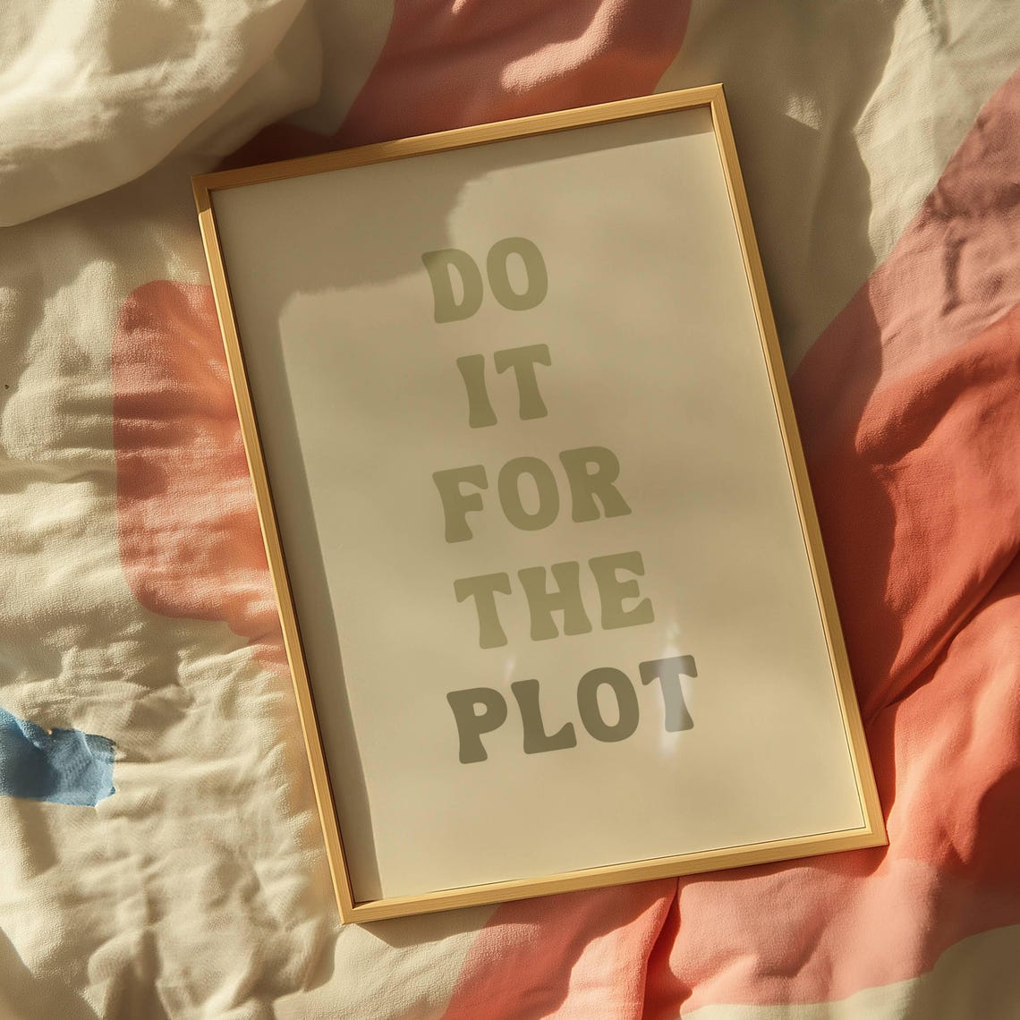 Do It For The Plot Do It For The Plot Wall Art Bookish Wall Art Wall Art Products Booktok Wall Art Neutral - Image 3