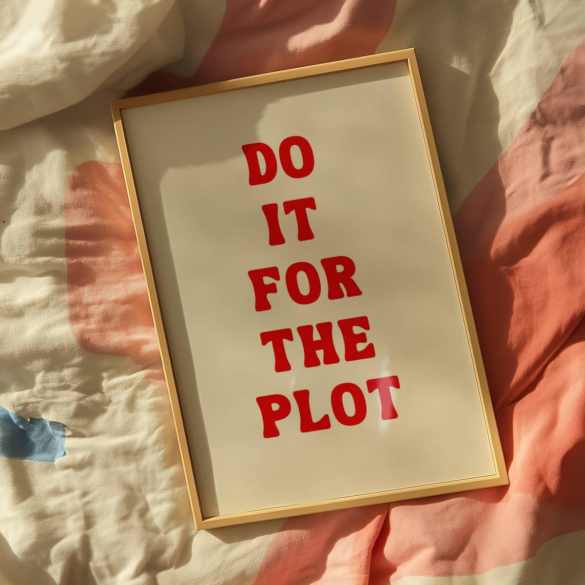 Do It For The Plot, Bookish Wall Art - Image 3