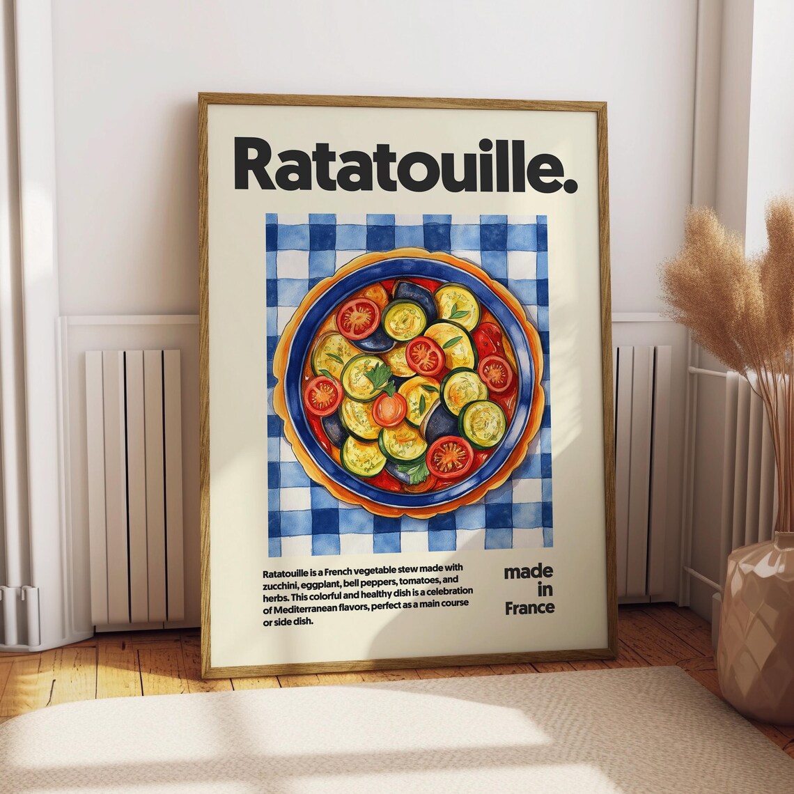 Ratatouille French Vegetable Stew Kitchen Food Decor Art Print