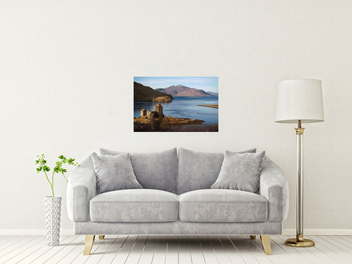 Eilean Donan Castle Scottish Highlands Loch Island Mountain Poster - Image 2
