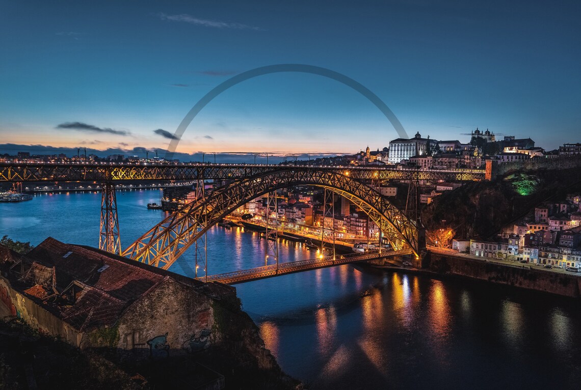 Porto Portugal Iberian Peninsula At Night Limited Edition Print Photography Fine Art Wall Art Exclusive Print Posters Photos - Image 3