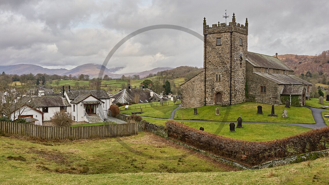 Hawkshead Village Westmorland And Furness Cumbria Limited Edition Print Photography Wall Art Exclusive Print Posters Photos Uk - Image 3