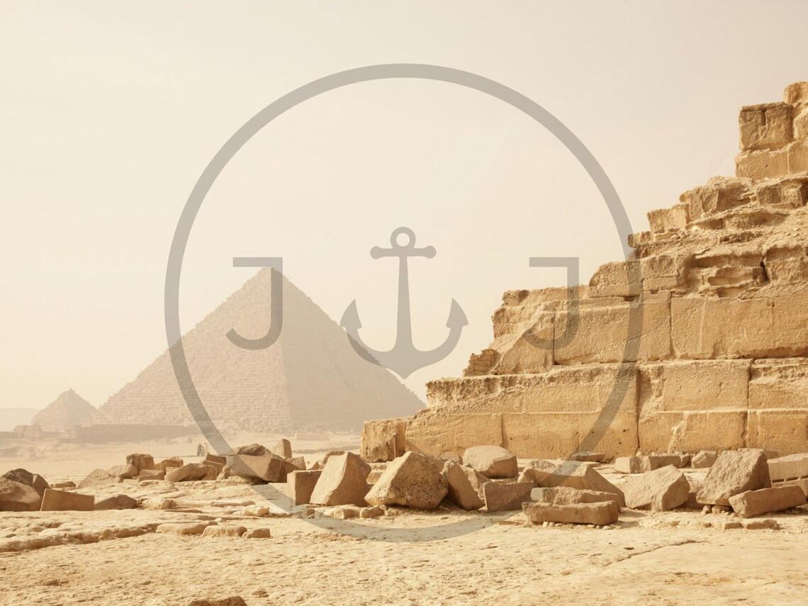 Pyramids of Giza Egypt Desert Ancient Wonder Landscape Poster - Image 3