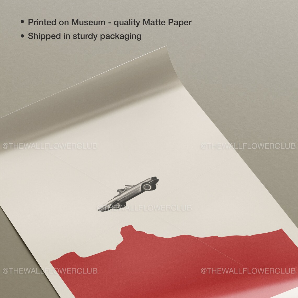 Thelma and Louise Convertible Canyon Finale Minimalist Movie Poster Art - Image 2