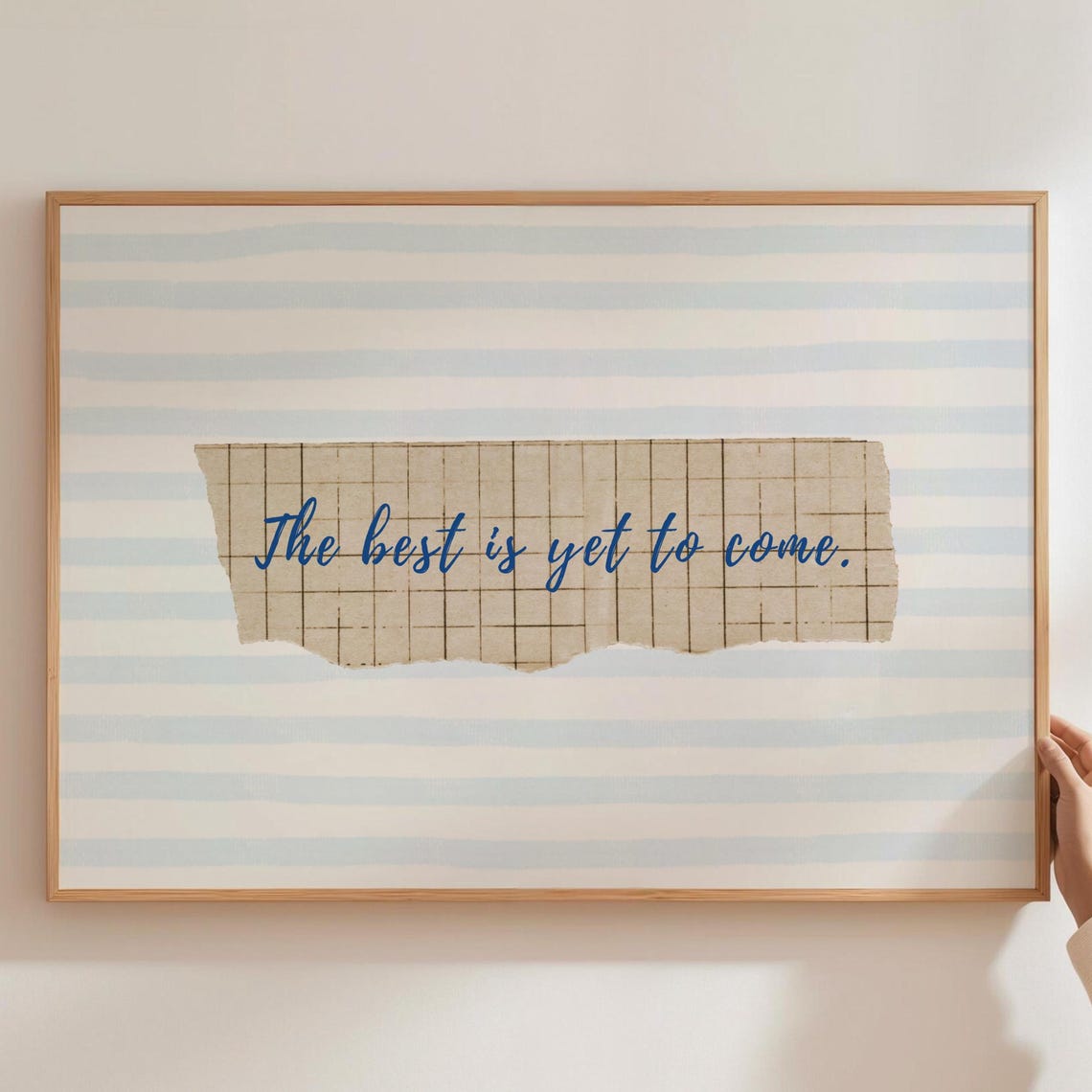 The Best Is Yet To Come Print Trendy Apartment Decor Vintage Poster Positive Affirmation Wall Art Horizontal