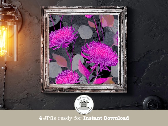 Bold Botanical Pop Art Flower Print
