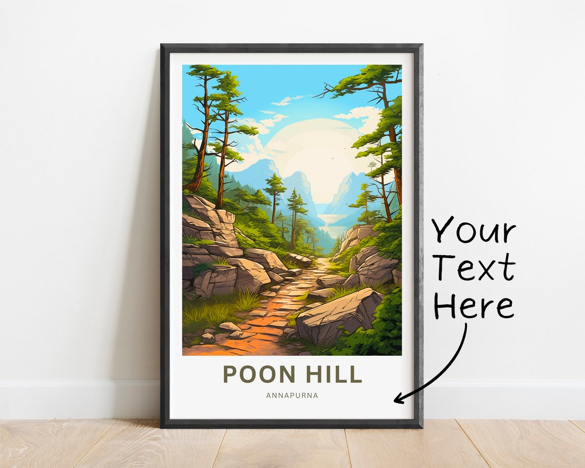 Personalized Poon Hill Annapurna Forest Trail Sunrise Trek Poster
