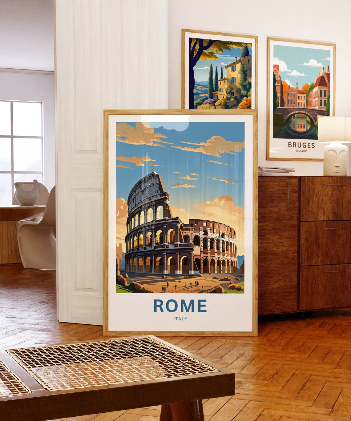 Rome Italy Colosseum Sunset Ancient Landmark Vintage Travel Poster - Image 5