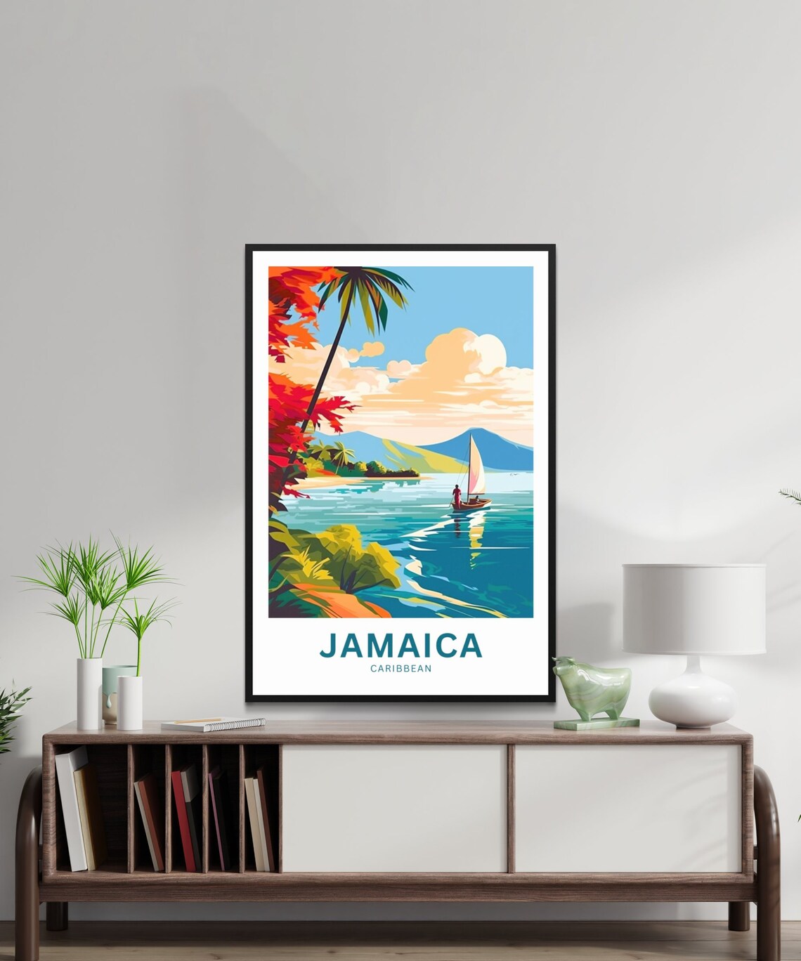 Jamaica Travel Print Caribbean Present Poster - Image 2