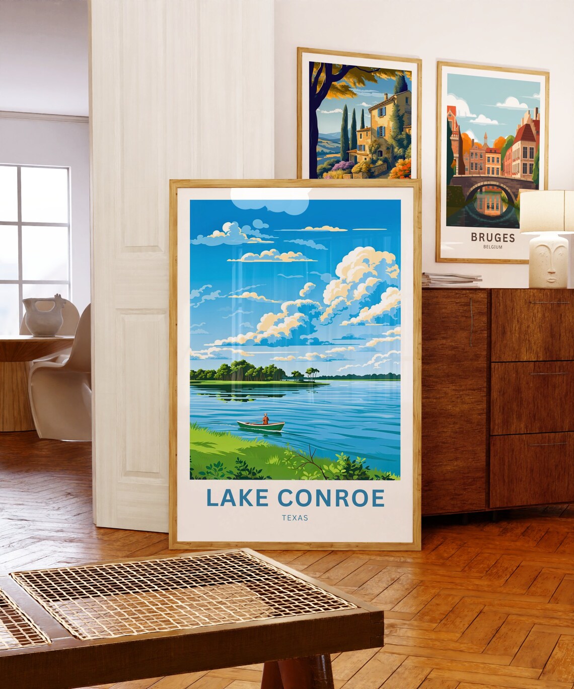 Lake Conroe Texas Gift Travel Poster - Image 5