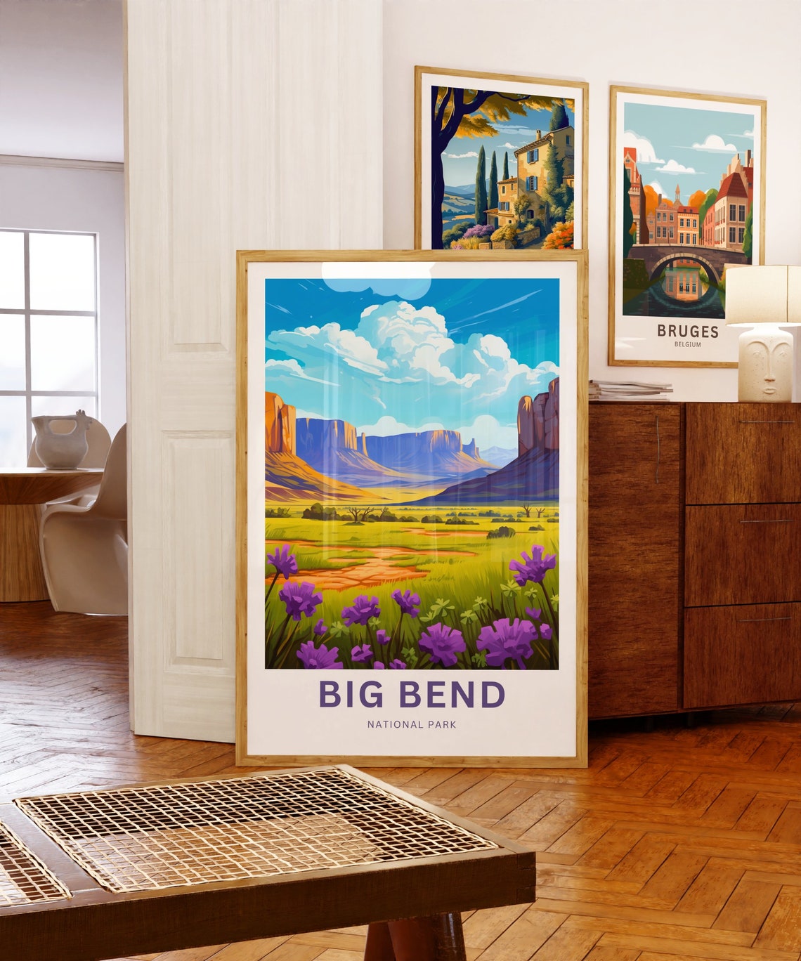 Big Bend National Park Desert Mesa Valley Wildflowers Travel Poster - Image 5
