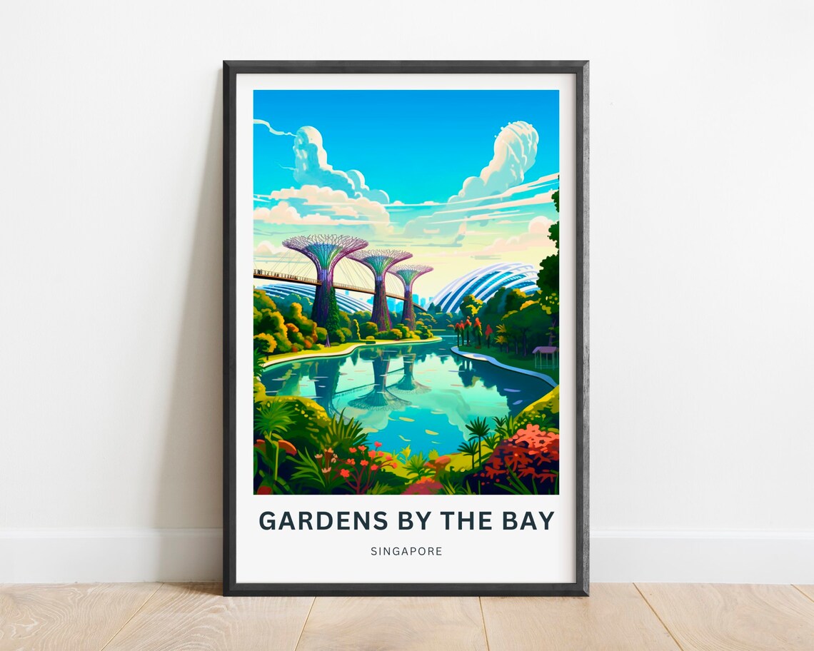 Gardens by the Bay Singapore Supertree Grove Dome Lakeside Poster