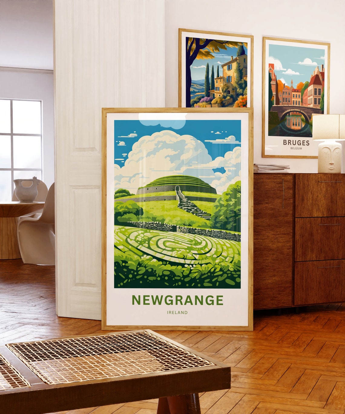 Newgrange Ireland Ancient Passage Tomb Spiral Mound Travel Poster - Image 5