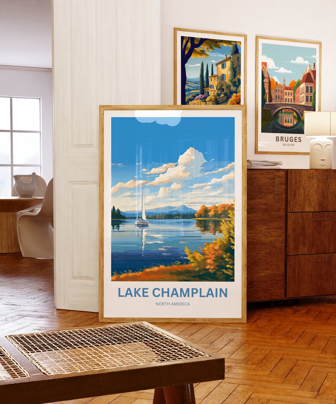 Lake Champlain Travel Poster, North America Wall Art - Image 5