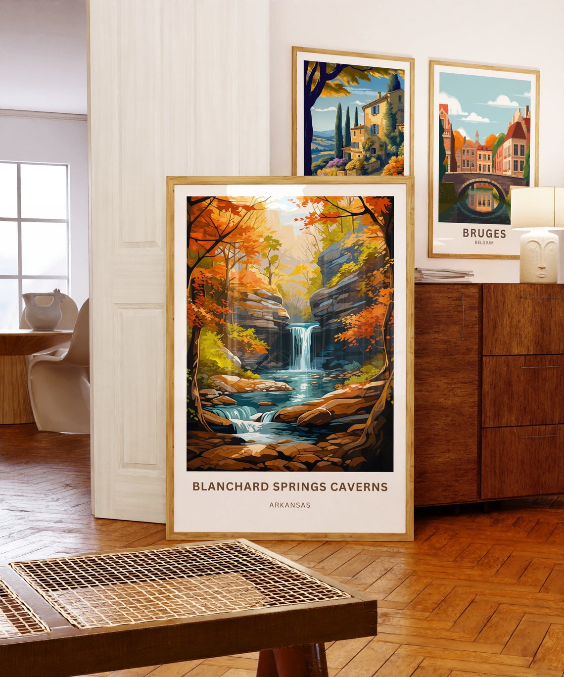 Personalized Blanchard Springs Caverns Arkansas Waterfall Poster - Image 5