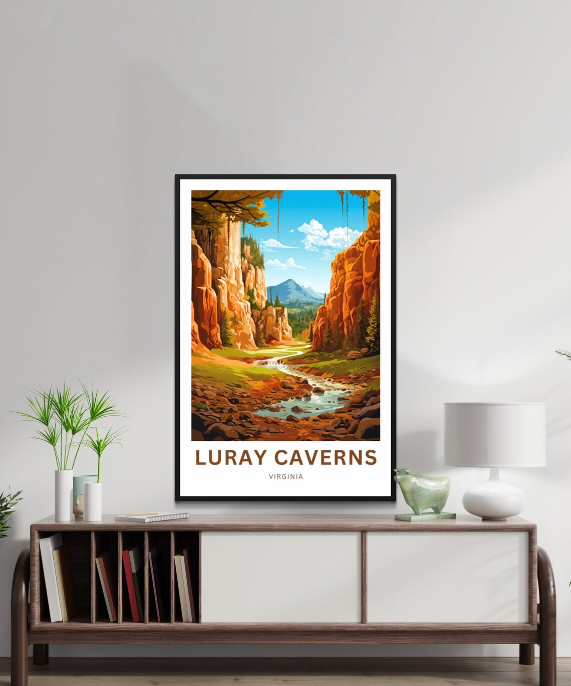 Luray Caverns Travel Poster, Virginia Landmark - Image 2