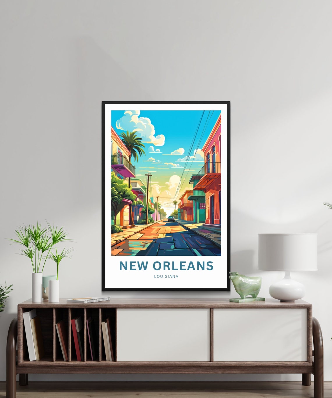 New Orleans Louisiana French Quarter Street Personalized Poster - Image 3