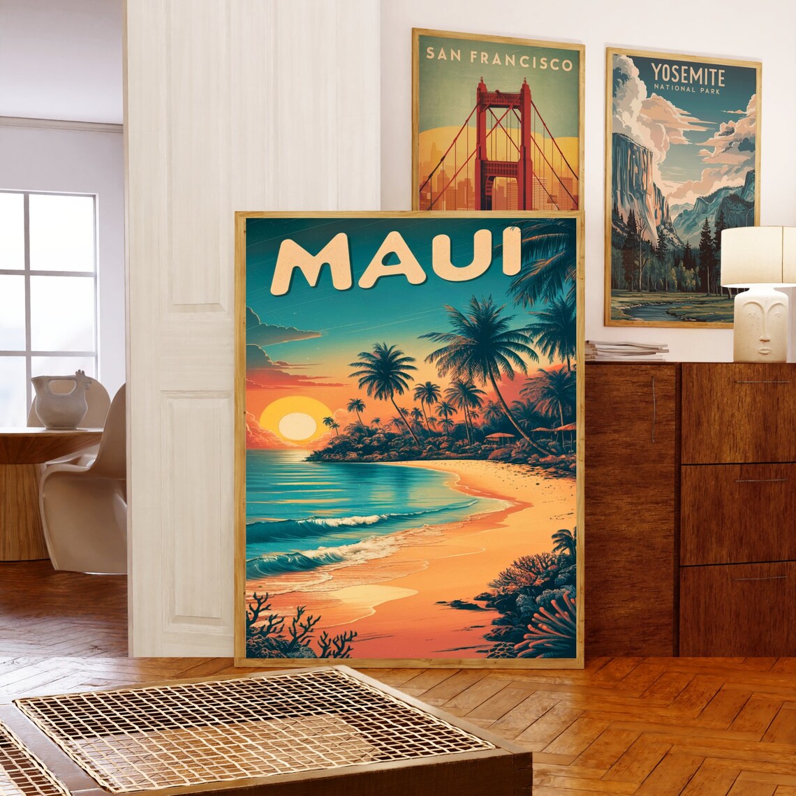 Maui Vintage Travel Poster, Hawaii Wall Art - Image 5