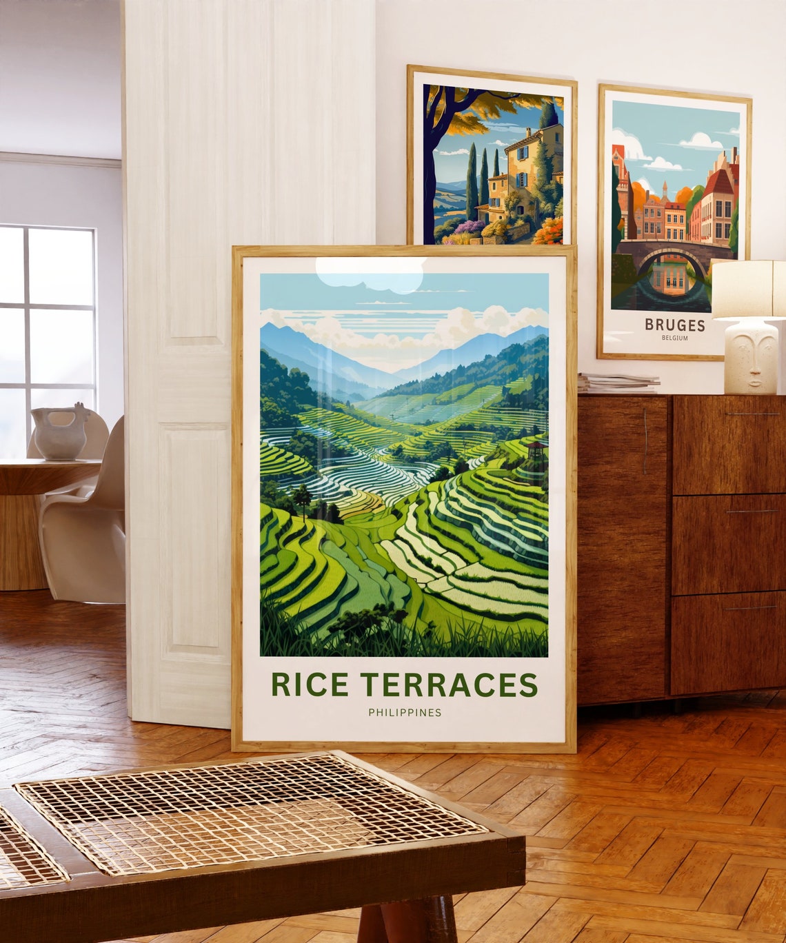 Personalized Philippines Rice Terraces Custom Text Travel Poster - Image 5