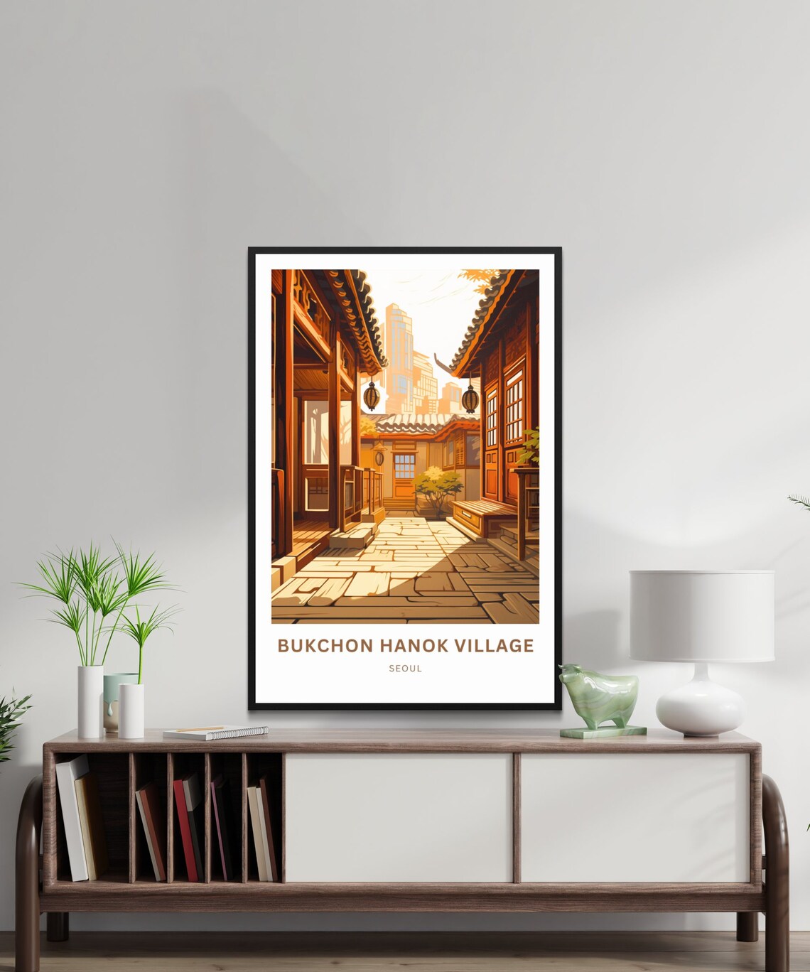 Bukchon Hanok Village Seoul Traditional Alleyway Travel Poster - Image 2