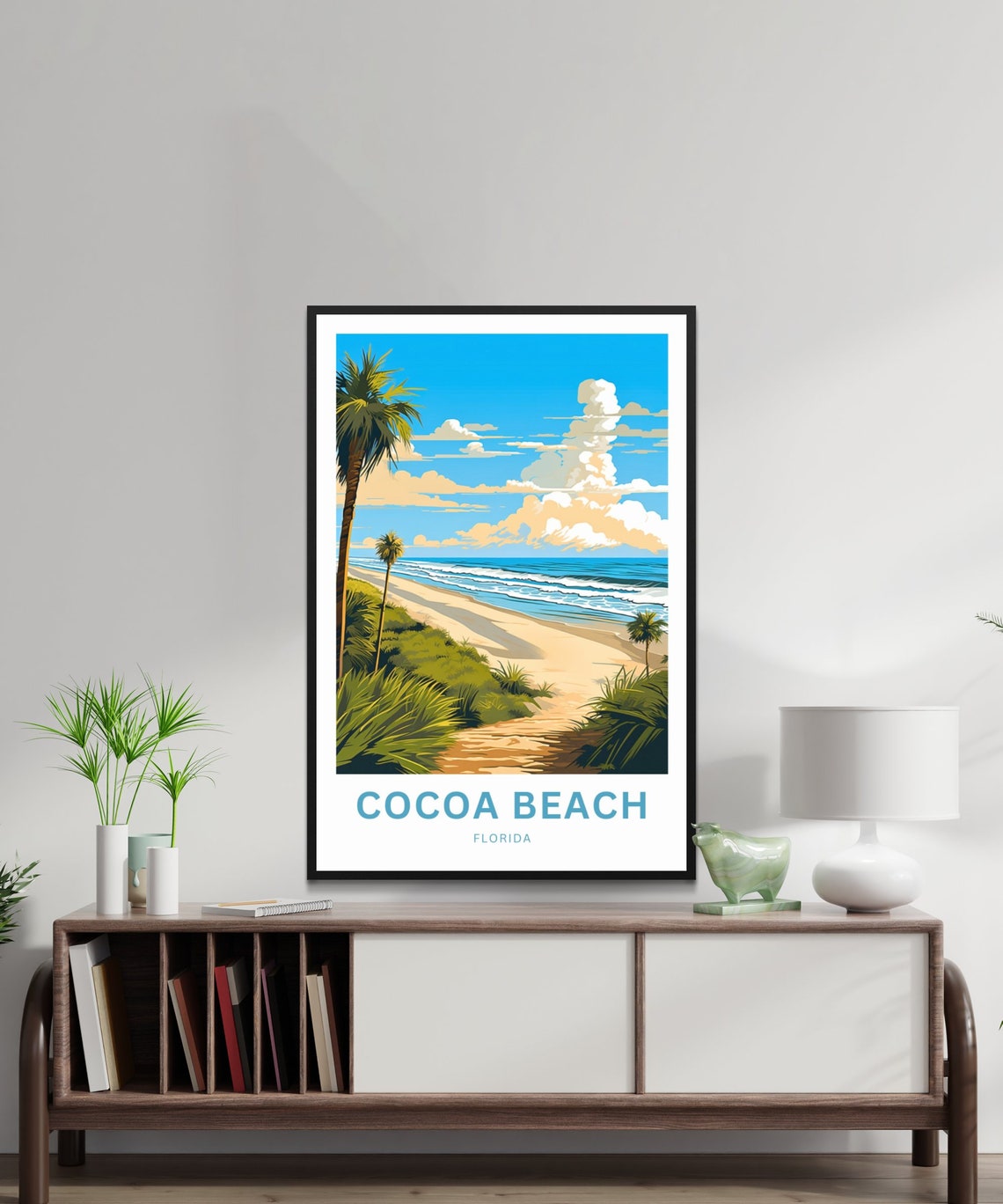 Personalized Cocoa Beach Florida Custom Gift Beach Travel Poster - Image 3
