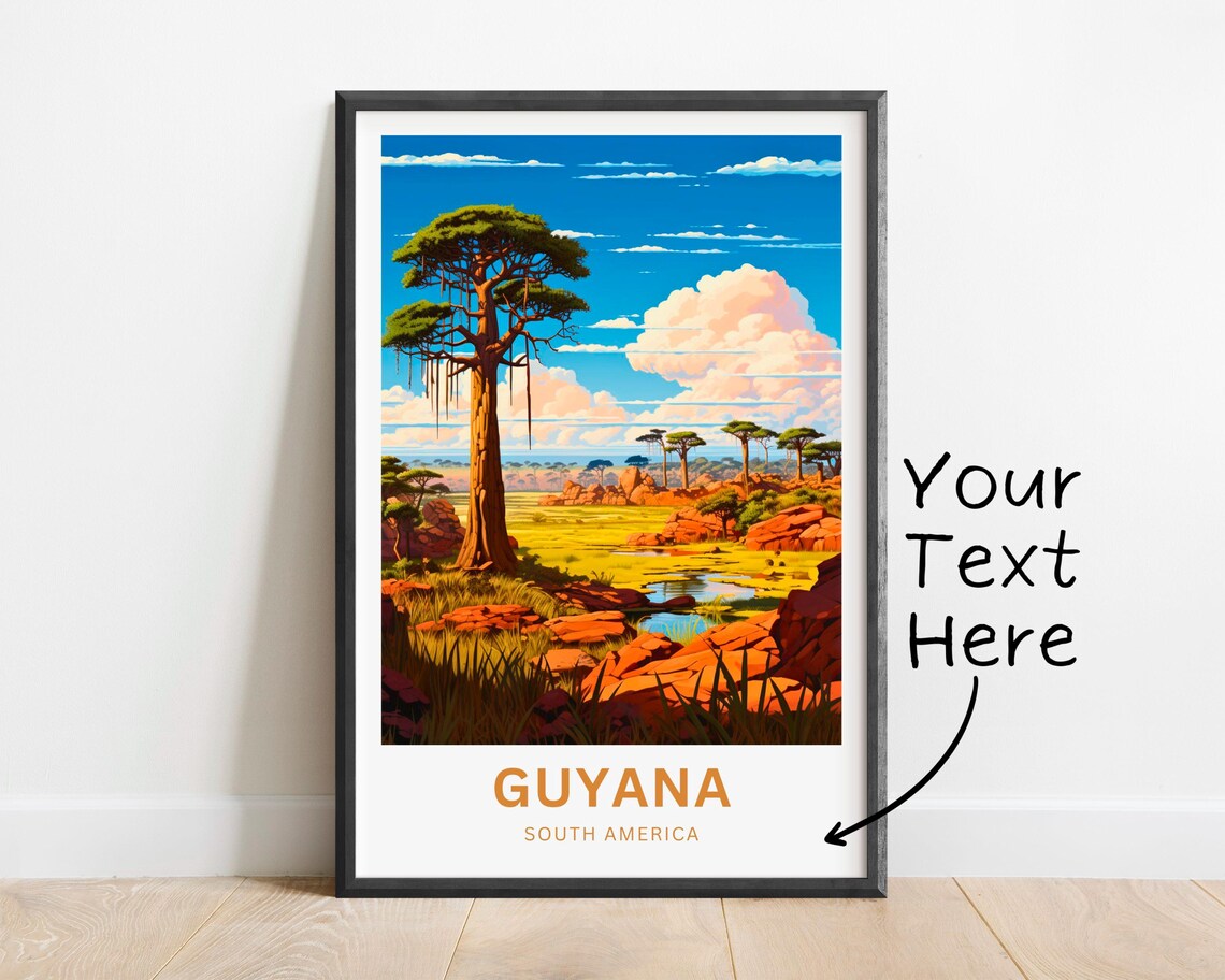 Guyana South America Gift Poster - Image 2