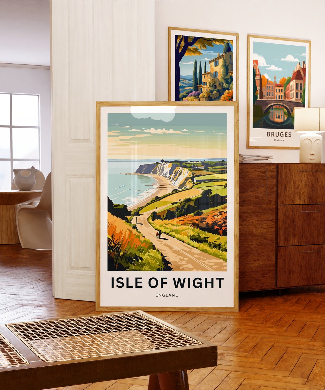 Personalized Isle of Wight England Coast Beach Custom Travel Poster - Image 5