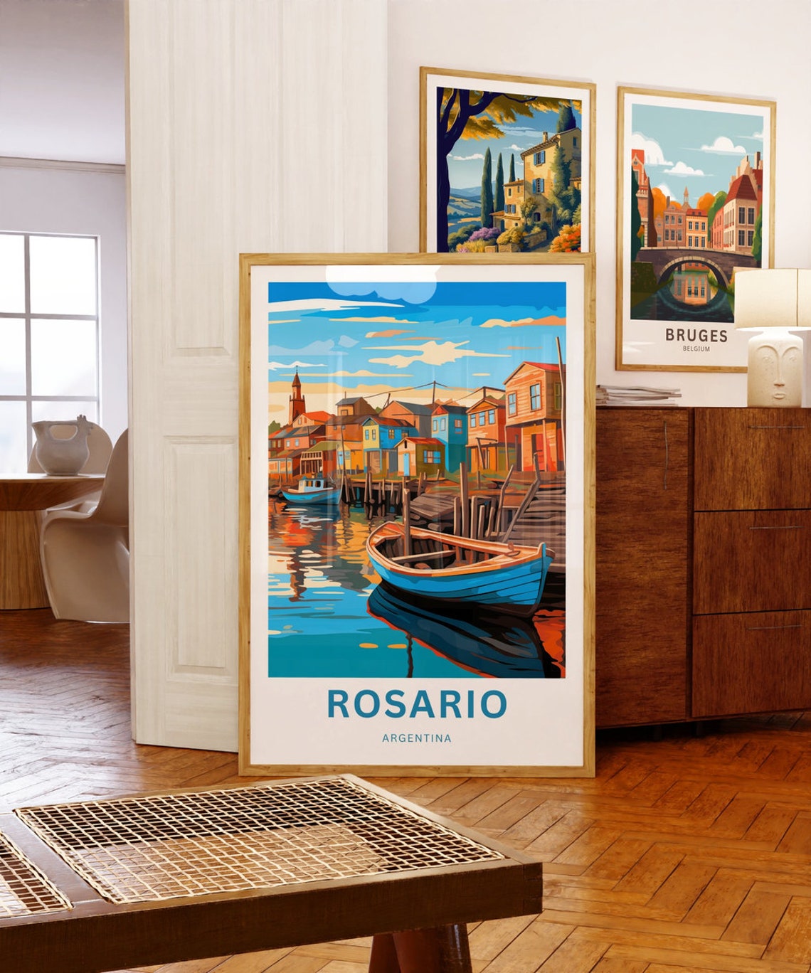 Rosario Travel Print Rosario Poster Argentina Wall Art Framed Present Gift Argentina Present - Image 5