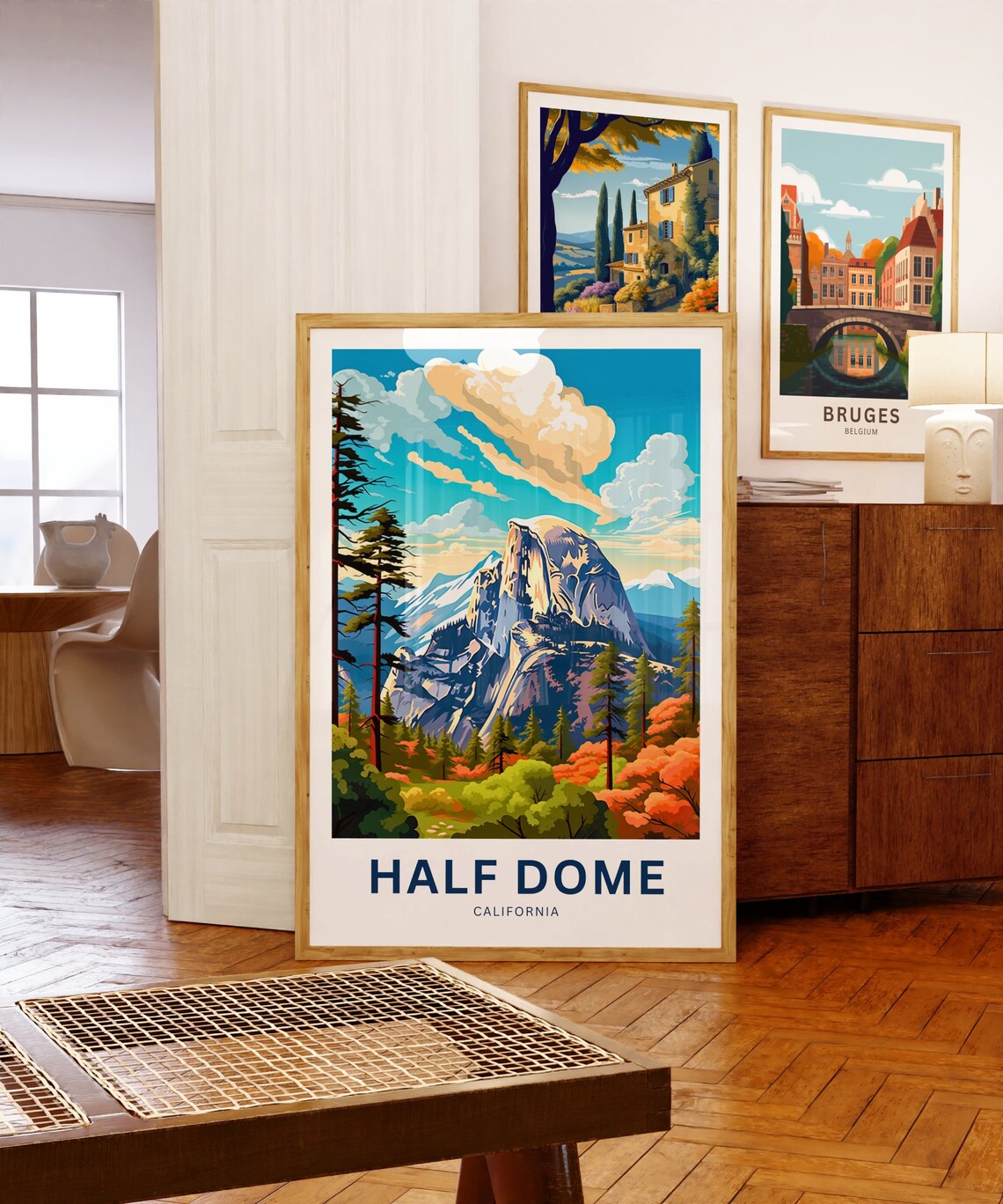 Personalized Half Dome Travel Poster, California Wall Art - Image 5