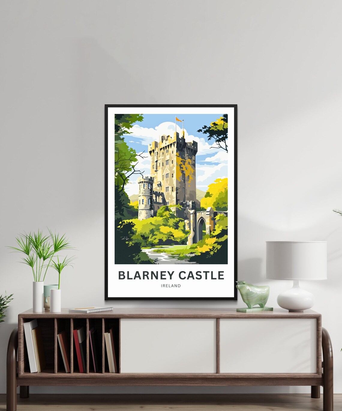 Personalized Blarney Castle Travel Poster, Ireland Wall Art - Image 2