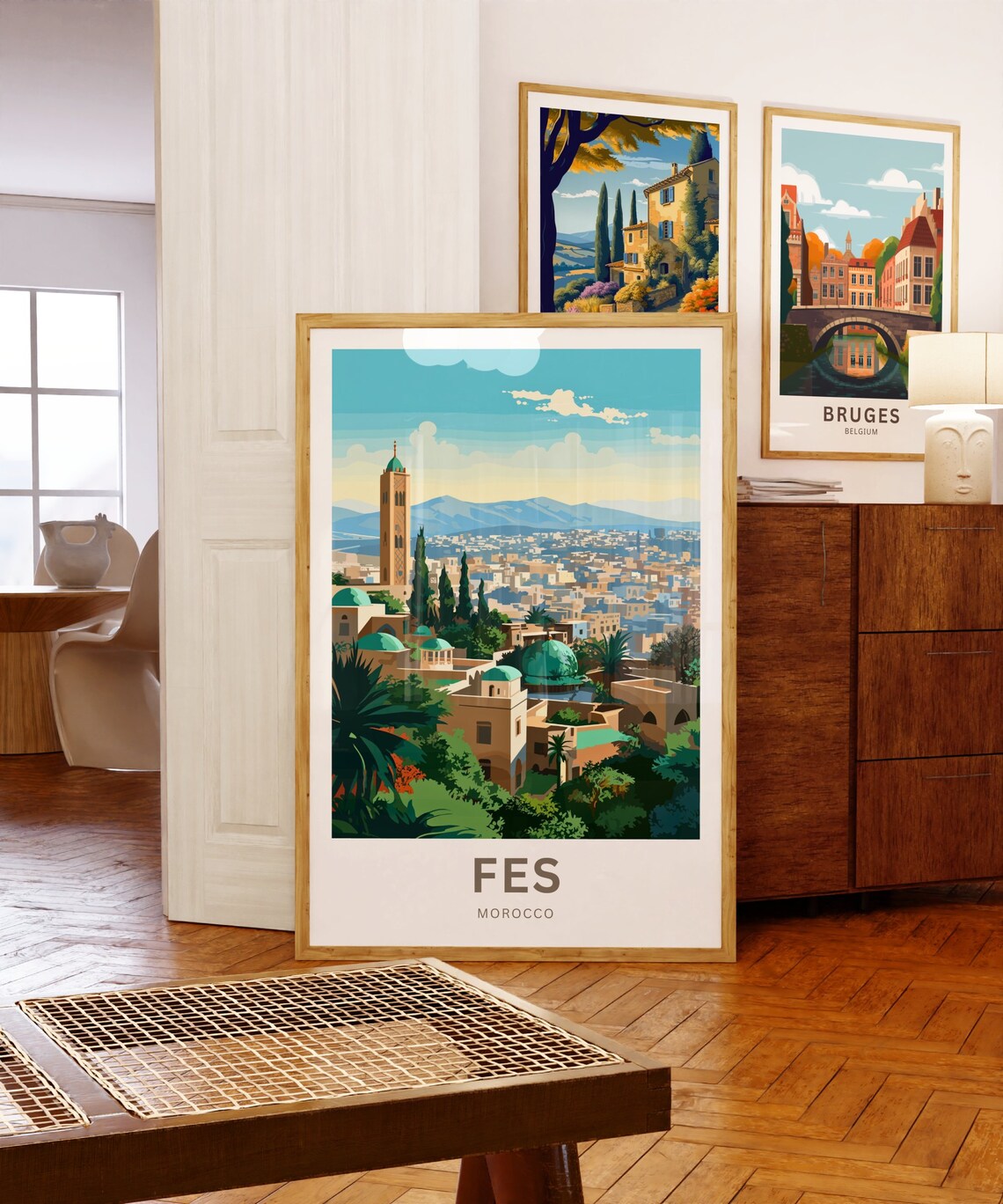Fes Travel Poster, Morocco Wall Art Print - Image 5