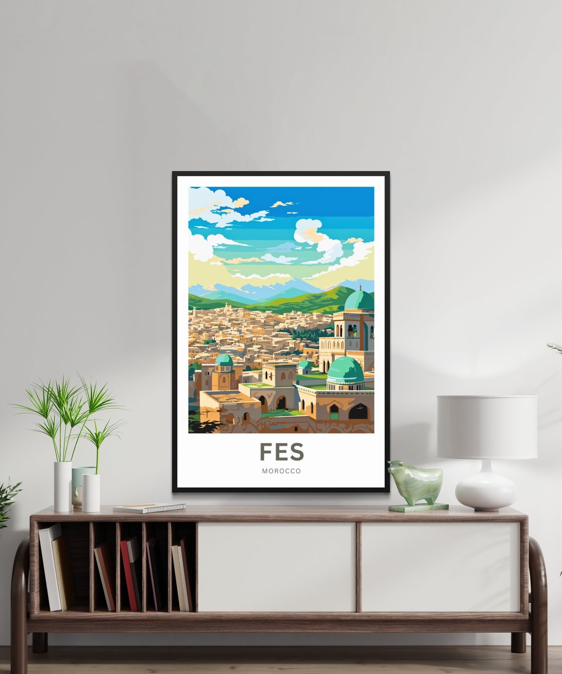 Fes Travel Print Fes Poster Morocco Wall Art Framed Present Gift Morocco Present - Image 2