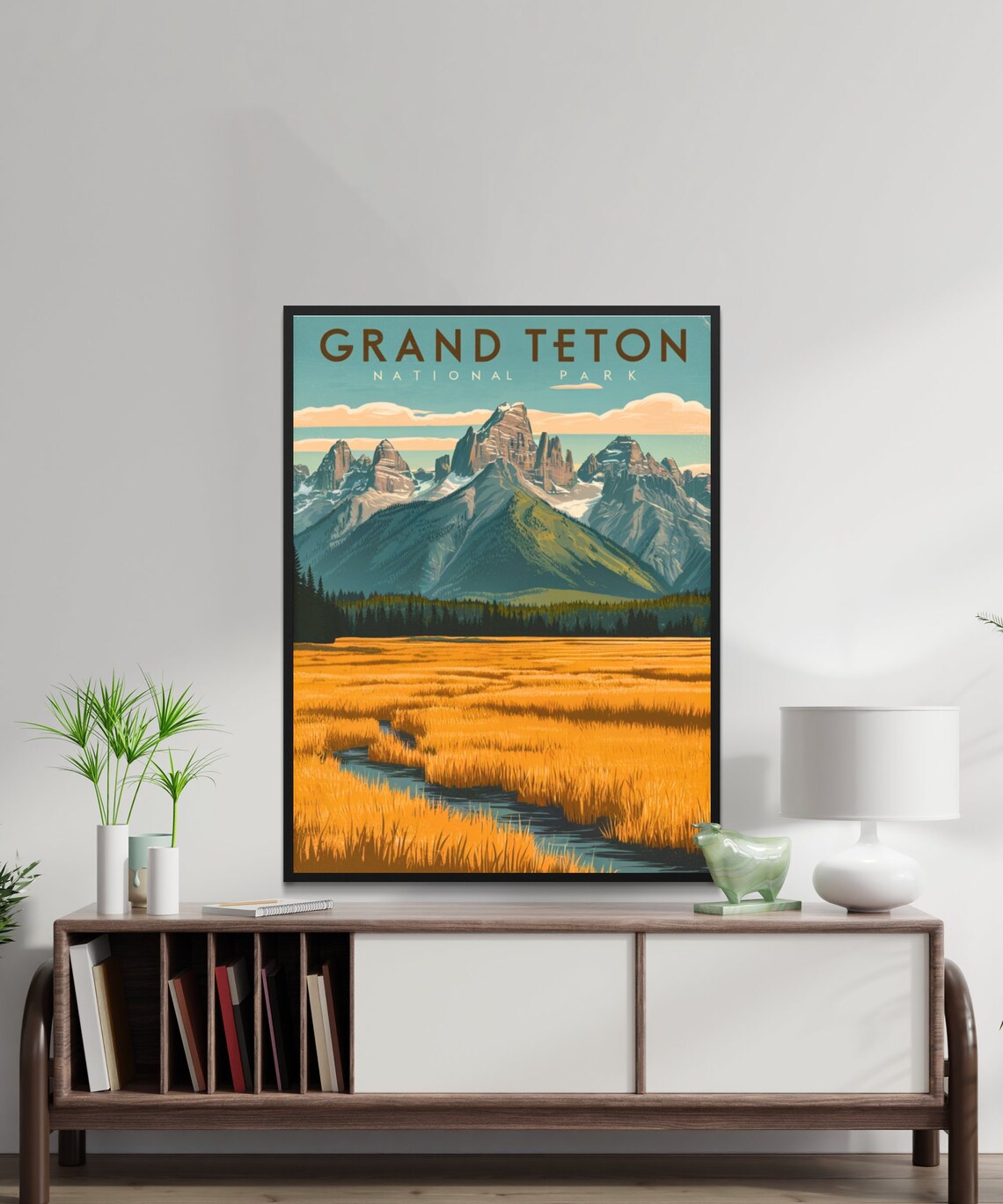 Grand Teton National Park Wyoming Mountains Wilderness Scenic Poster - Image 2