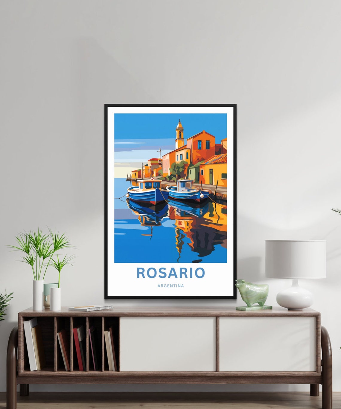 Personalized Rosario Travel Print Rosario Poster Argentina Wall Art Framed Present Gift Argentina Present - Image 2