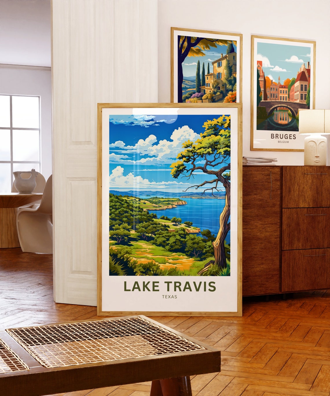 Lake Travis Texas Hill Country View Personalized Travel Poster - Image 5