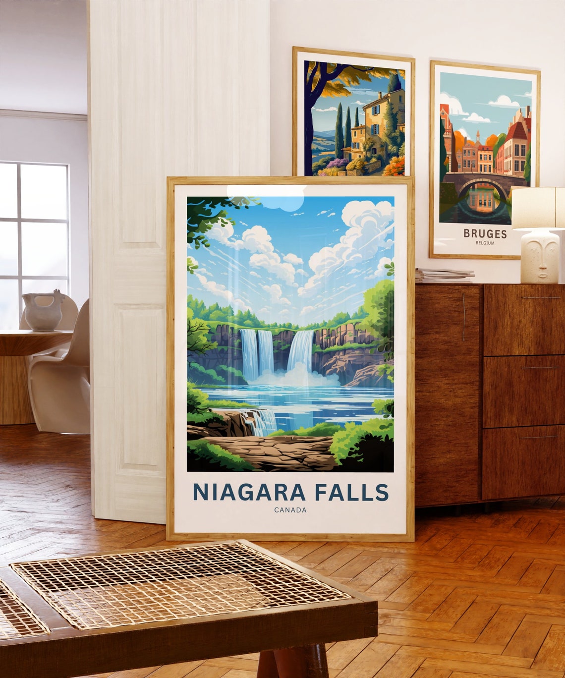 Niagara Falls Horseshoe Waterfall Nature Canada Travel Poster - Image 5