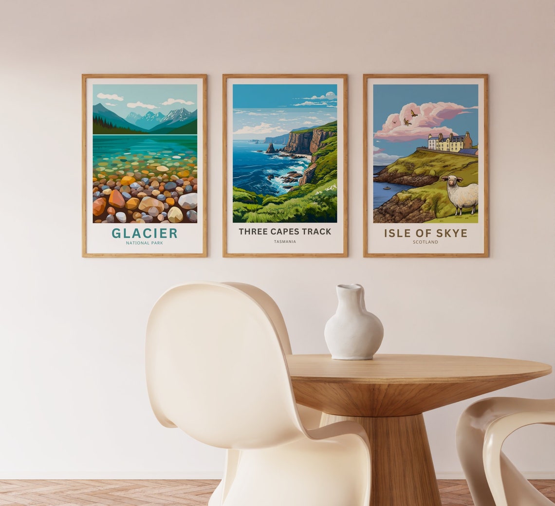 Three Capes Track Tasmania Coastal Cliffs Personalized Art Poster - Image 3