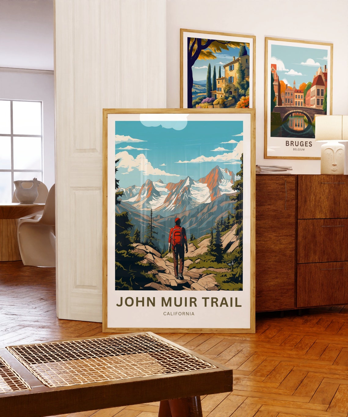 John Muir Trail Travel Print John Muir Trail Poster California Wall Art Framed Present Gift California Present - Image 5