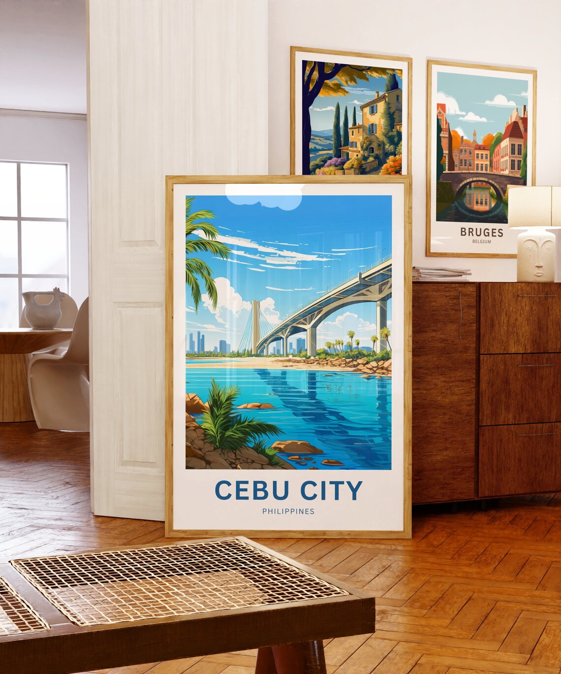 Cebu City Travel Poster, Philippines City Art - Image 5