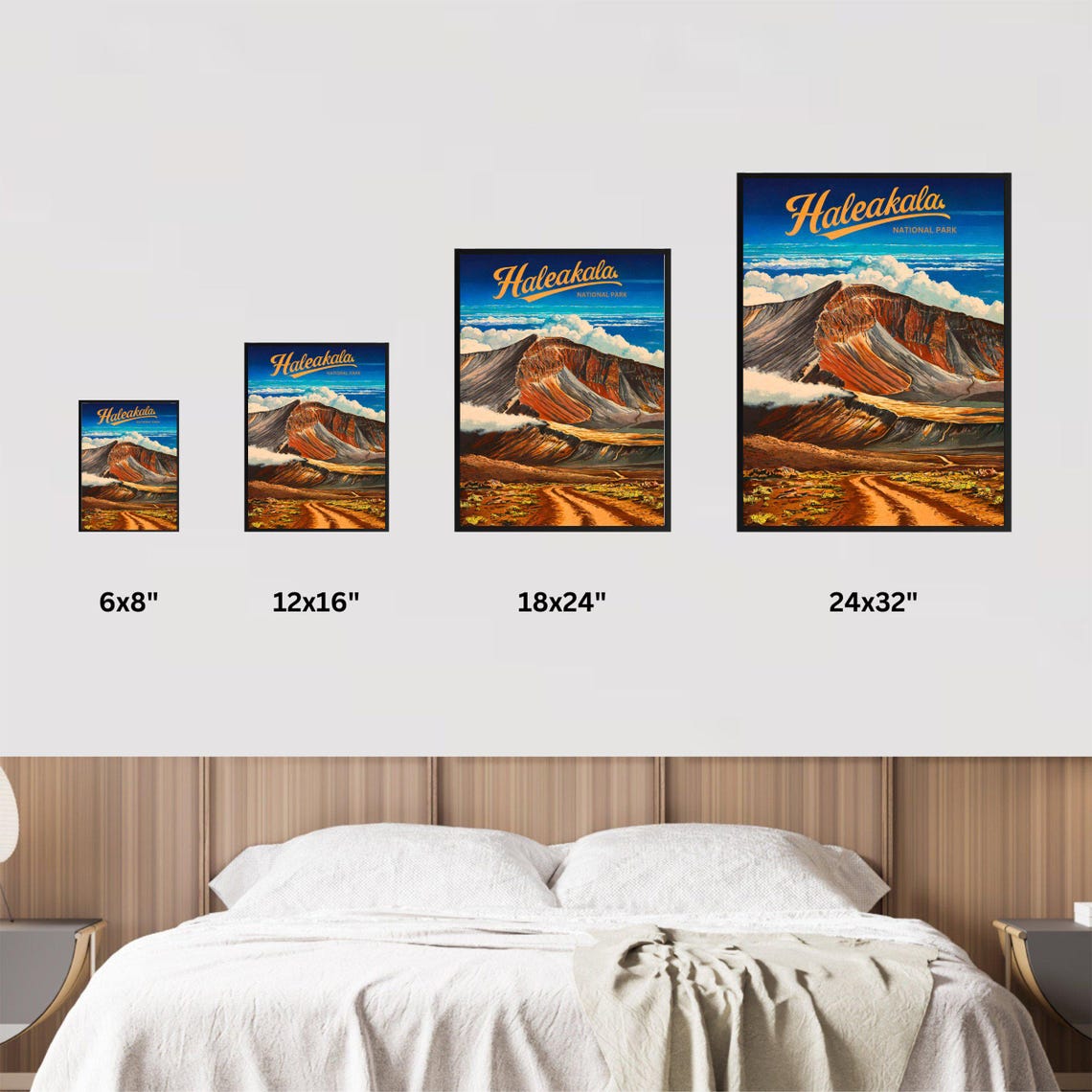 Haleakala National Park Volcano Crater Above Clouds Travel Poster - Image 4