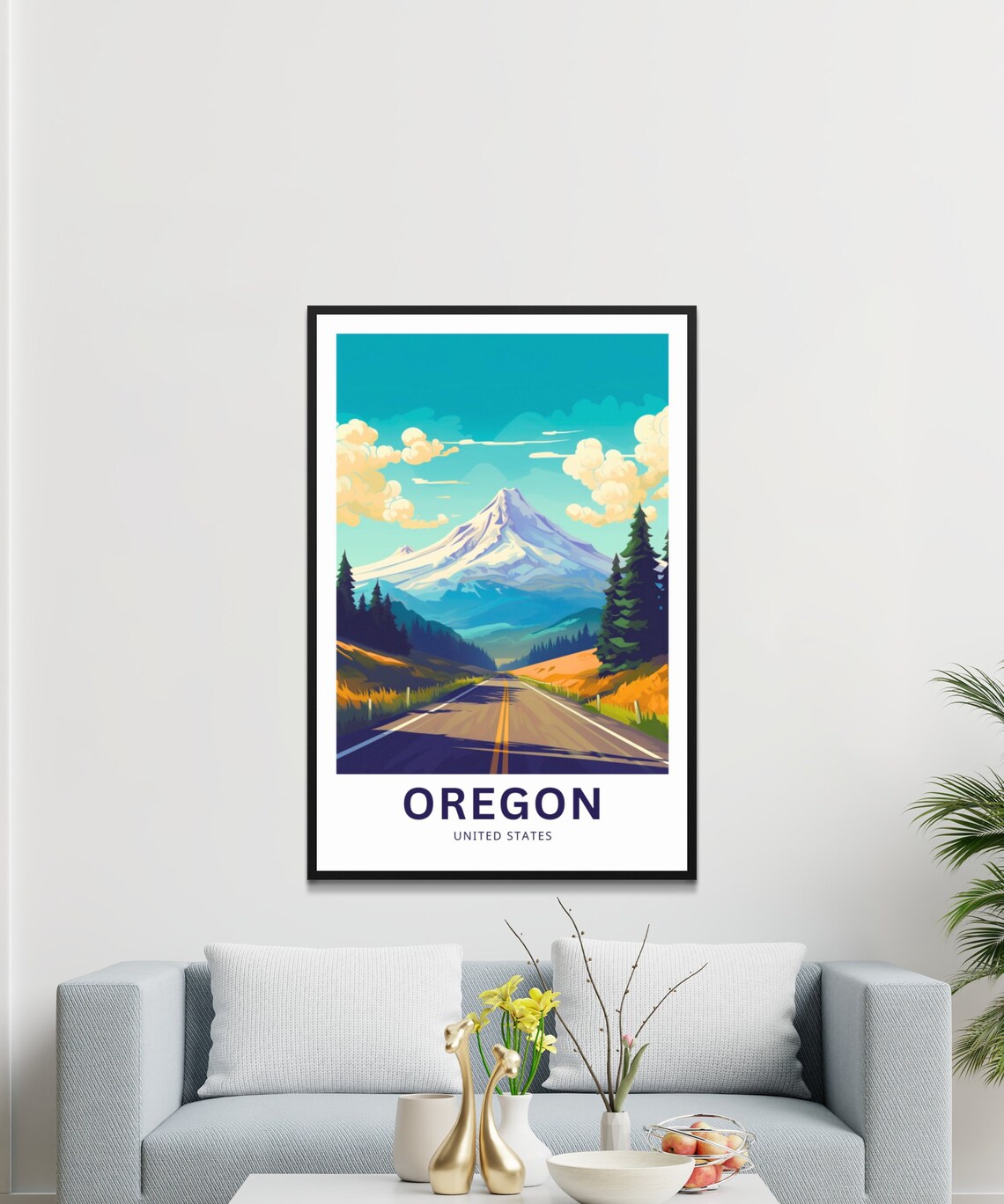 Oregon United States Wall Art Poster Print - Image 3
