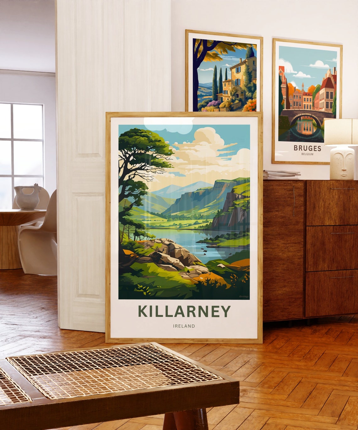 Killarney Ireland Lakes District Valley View Retro Travel Poster - Image 5