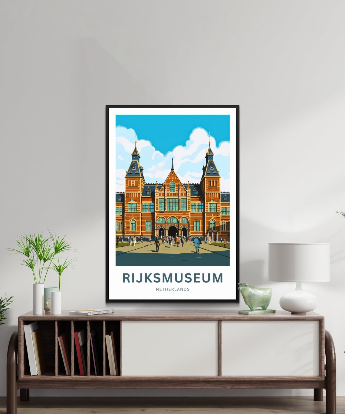 Personalized Rijksmuseum Netherlands Custom Text Vintage Travel Poster - Image 2
