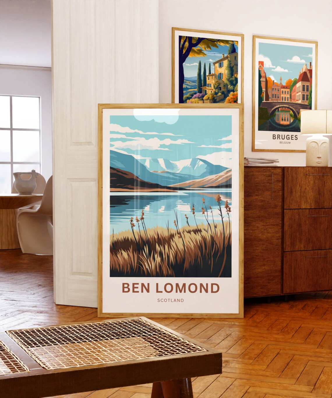 Personalized Ben Lomond Scotland Mountain Lake Custom Poster - Image 5