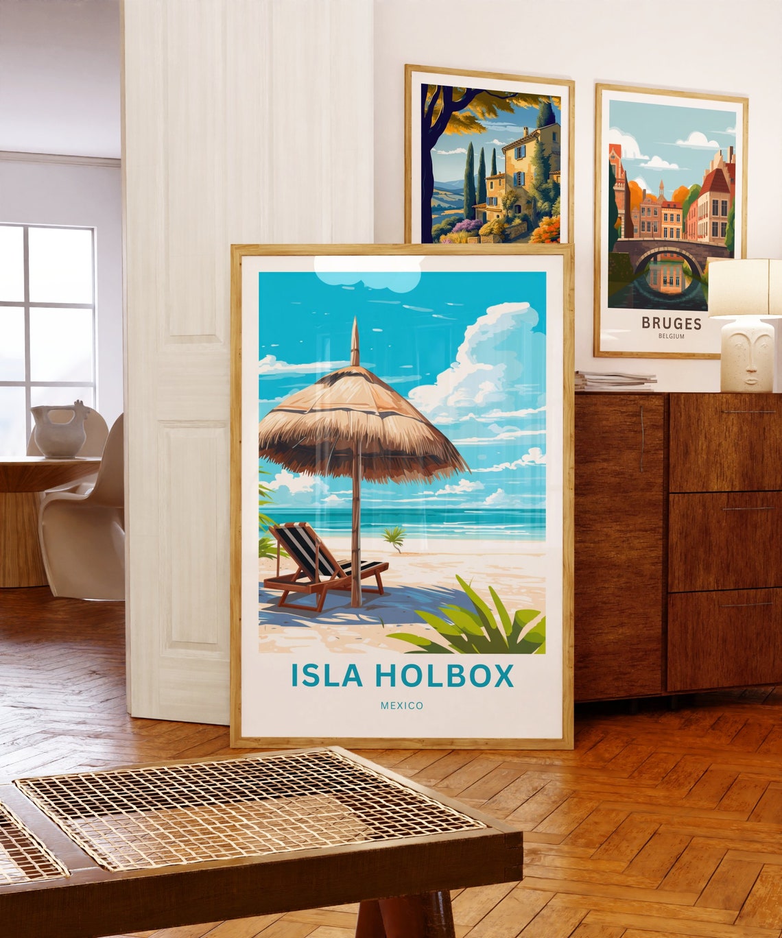 Prsonalized Isla Holbox Travel Print Isla Holbox Poster Mexico Wall Art Framed Present Gift Mexico Present - Image 5