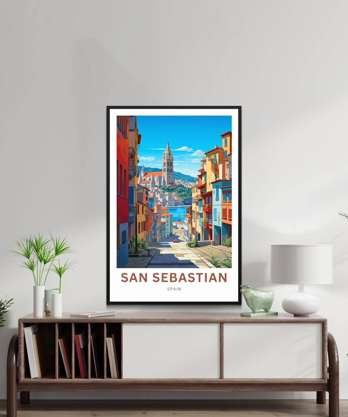 San Sebastian Personalized Spain Travel Poster - Image 2